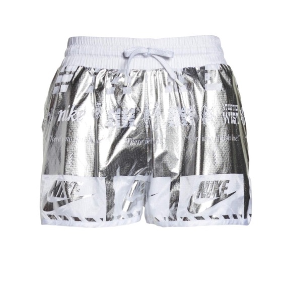 nike metallic shorts